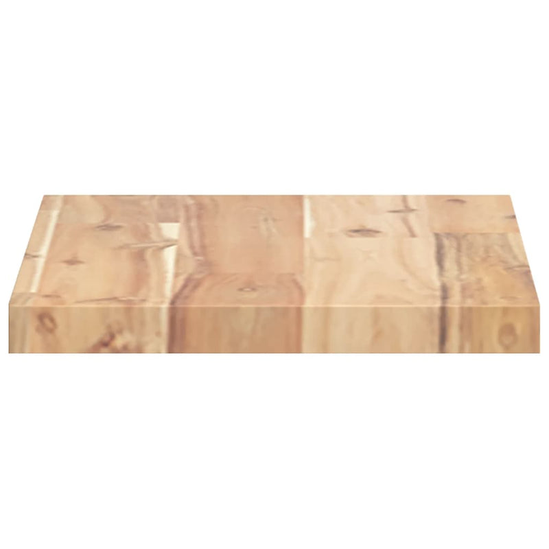 vidaXL 4 db kezeletlen tömör akácfa függőpolc 60 x 20 x 2 cm