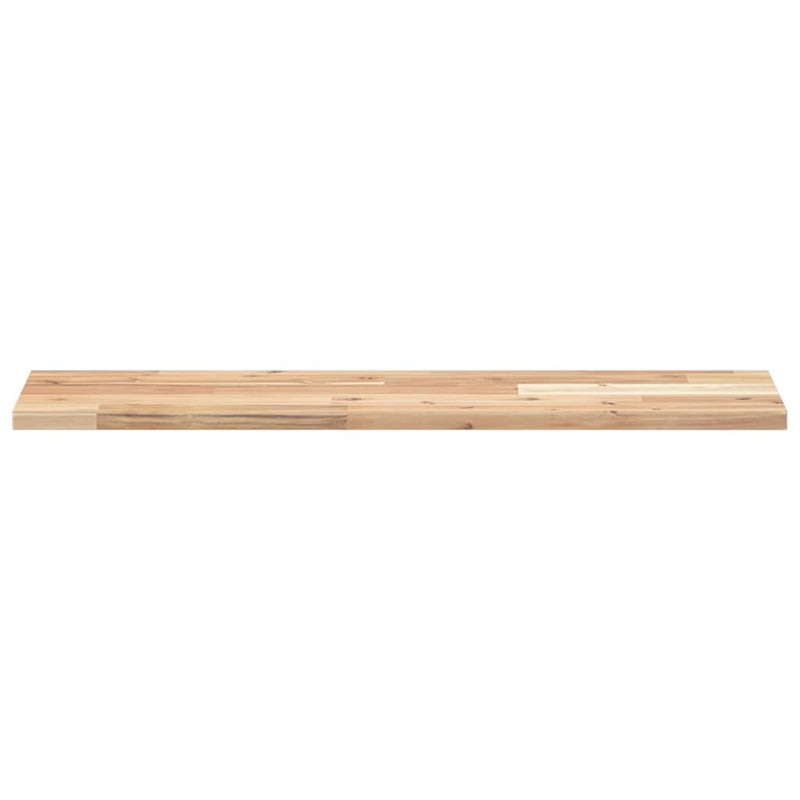 vidaXL 2 db kezeletlen tömör akácfa függőpolc 80 x 20 x 2 cm