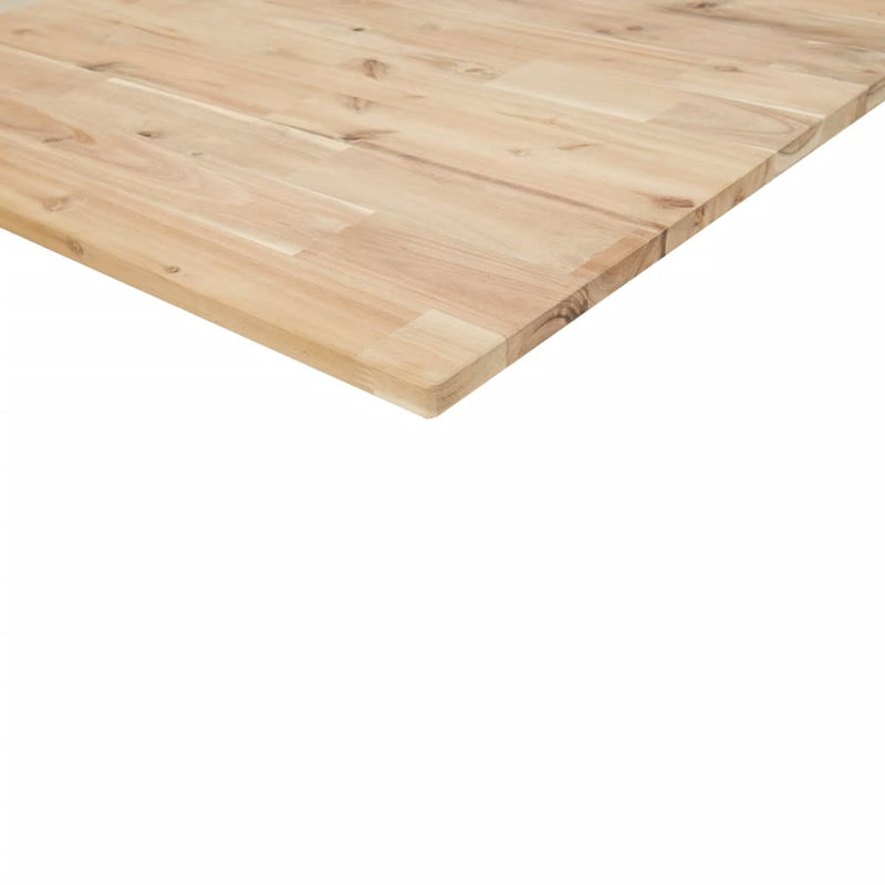 vidaXL 2 db kezeletlen tömör akácfa függőpolc 80 x 20 x 2 cm