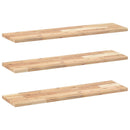 vidaXL 3 db kezeletlen tömör akácfa függőpolc 80 x 20 x 2 cm