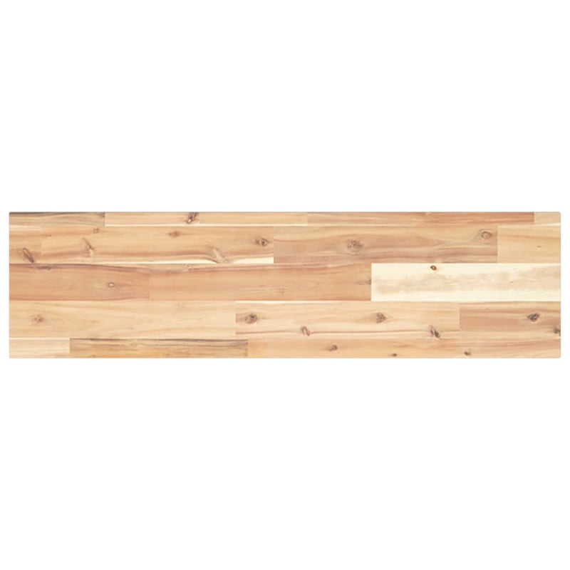 vidaXL 2 db kezeletlen tömör akácfa függőpolc 100 x 20 x 2 cm