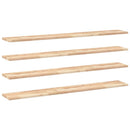 vidaXL 4 db kezeletlen tömör akácfa függőpolc 120 x 20 x 2 cm