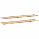 vidaXL 2 db kezeletlen tömör akácfa függőpolc 120 x 30 x 2 cm