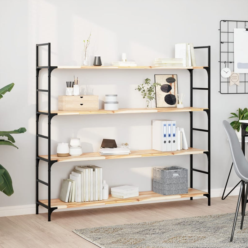 vidaXL 3 db kezeletlen tömör akácfa függőpolc 120 x 30 x 2 cm