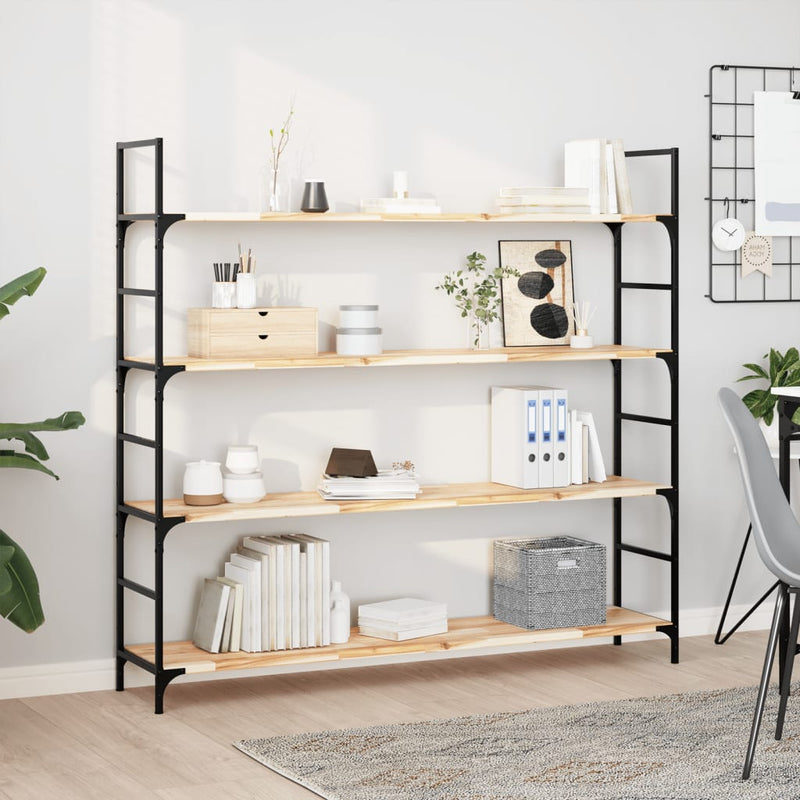 vidaXL 3 db kezeletlen tömör akácfa függőpolc 160 x 30 x 2 cm