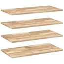 vidaXL 4 db kezeletlen tömör akácfa függőpolc 80 x 40 x 2 cm