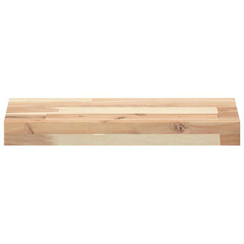 vidaXL 4 db kezeletlen tömör akácfa függőpolc 40 x 20 x 4 cm