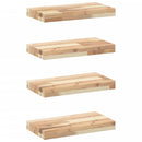 vidaXL 4 db kezeletlen tömör akácfa függőpolc 60 x 20 x 4 cm