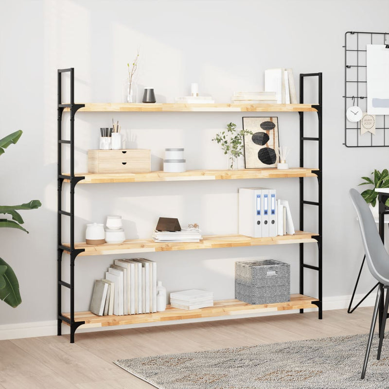 vidaXL 3 db kezeletlen tömör akácfa függőpolc 160 x 20 x 4 cm