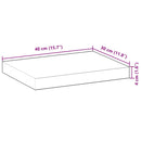 vidaXL 2 db kezeletlen tömör akácfa függőpolc 40 x 30 x 4 cm