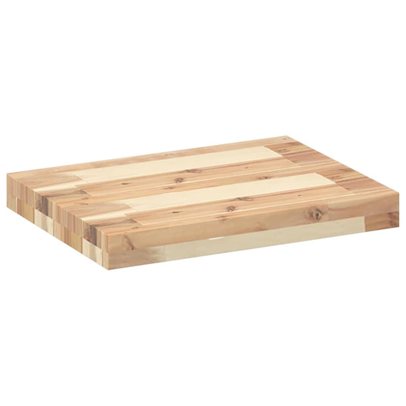 vidaXL 3 db kezeletlen tömör akácfa függőpolc 40 x 30 x 4 cm