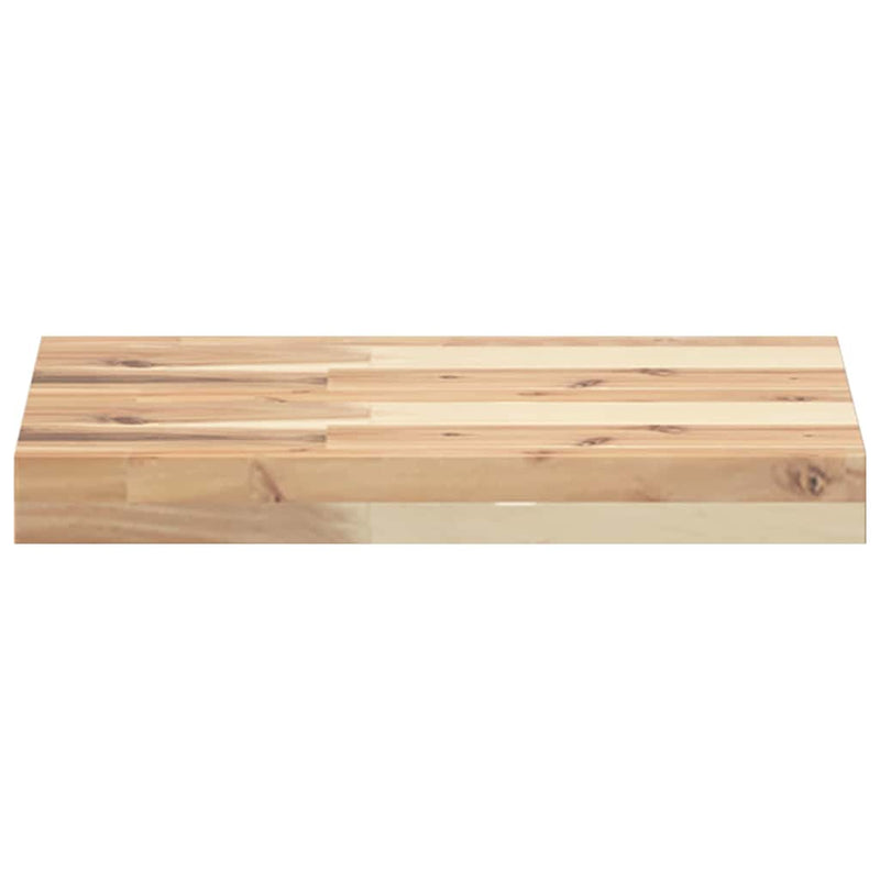 vidaXL 3 db kezeletlen tömör akácfa függőpolc 40 x 30 x 4 cm