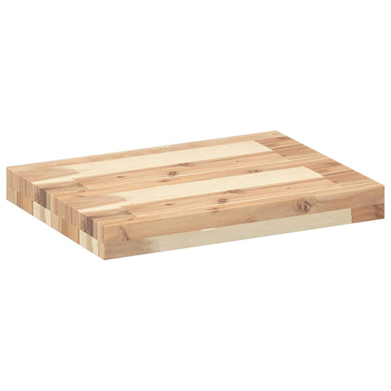 vidaXL 4 db kezeletlen tömör akácfa függőpolc 40 x 30 x 4 cm