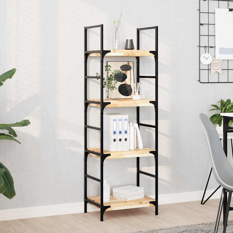 vidaXL 4 db kezeletlen tömör akácfa függőpolc 40 x 30 x 4 cm