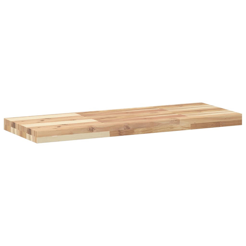 vidaXL 2 db kezeletlen tömör akácfa függőpolc 100 x 30 x 4 cm