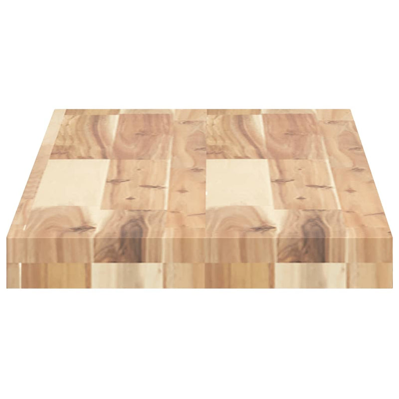 vidaXL 2 db kezeletlen tömör akácfa függőpolc 100 x 30 x 4 cm