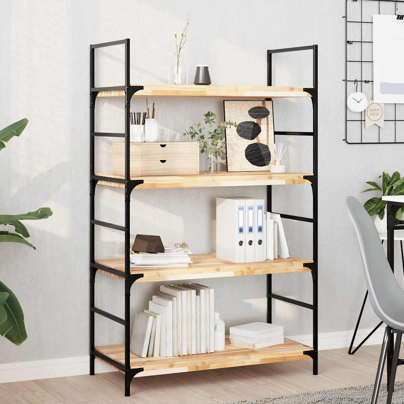 vidaXL 2 db kezeletlen tömör akácfa függőpolc 80 x 40 x 4 cm