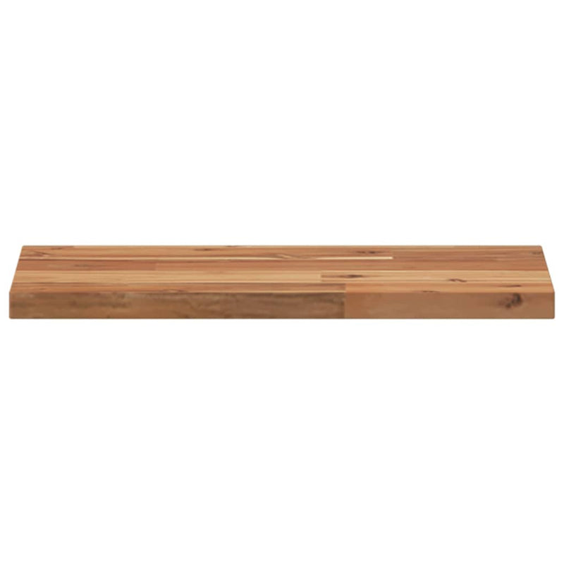 vidaXL 2 db olajbevonatú tömör akácfa függőpolc 40 x 20 x 2 cm