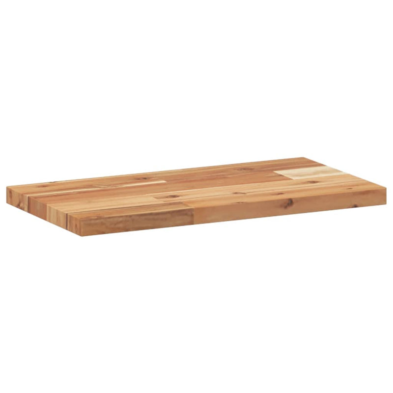 vidaXL 2 db olajbevonatú tömör akácfa függőpolc 40 x 20 x 2 cm