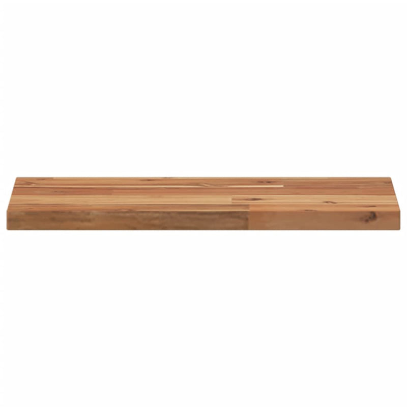 vidaXL 2 db olajbevonatú tömör akácfa függőpolc 60 x 20 x 2 cm