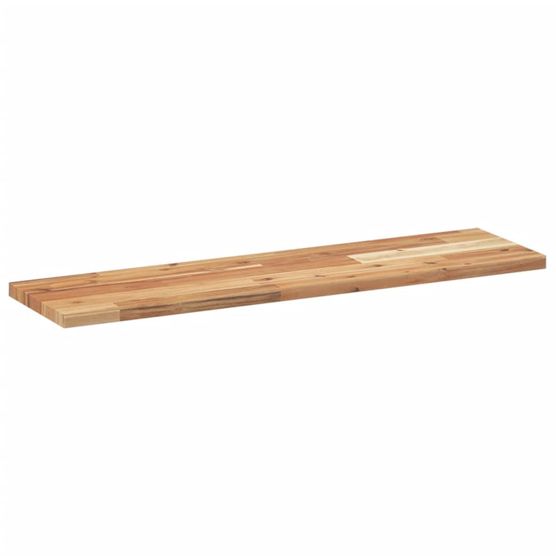 vidaXL 2 db olajbevonatú tömör akácfa függőpolc 80 x 20 x 2 cm