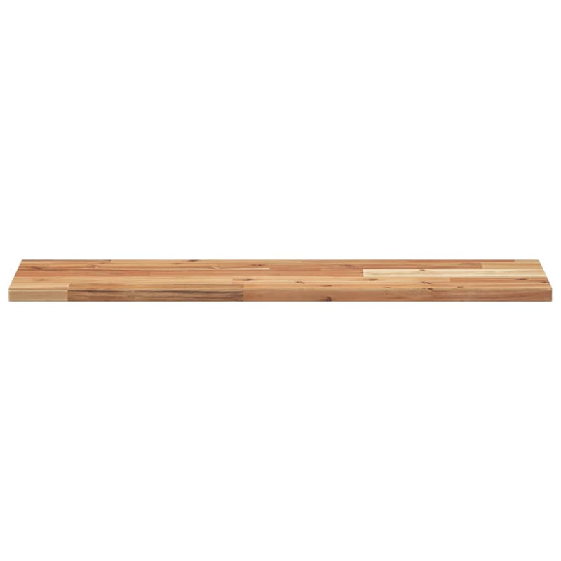 vidaXL 2 db olajbevonatú tömör akácfa függőpolc 100 x 20 x 2 cm
