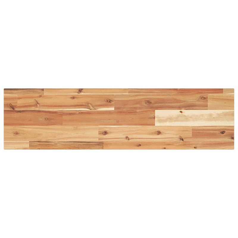 vidaXL 4 db olajbevonatú tömör akácfa függőpolc 100 x 20 x 2 cm