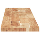 vidaXL 2 db olajbevonatú tömör akácfa függőpolc 120 x 20 x 2 cm