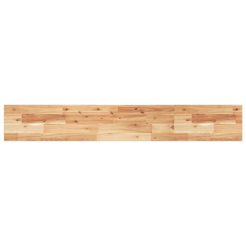 vidaXL 2 db olajbevonatú tömör akácfa függőpolc 120 x 20 x 2 cm