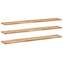 vidaXL 3 db olajbevonatú tömör akácfa függőpolc 160 x 20 x 2 cm