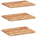 vidaXL 3 db olajbevonatú tömör akácfa függőpolc 40 x 30 x 2 cm