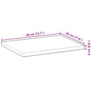 vidaXL 4 db olajbevonatú tömör akácfa függőpolc 40 x 30 x 2 cm