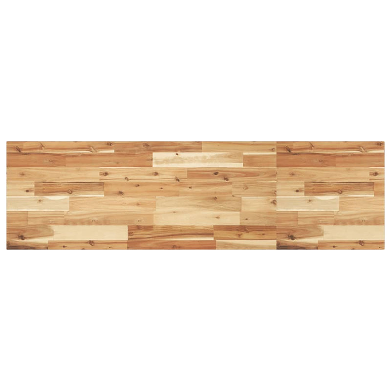 vidaXL 2 db olajbevonatú tömör akácfa függőpolc 120 x 40 x 2 cm