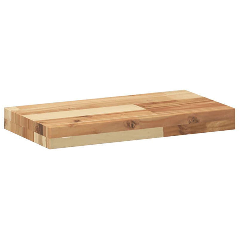 vidaXL olajbevonatú tömör akácfa függőpolc 40 x 20 x 4 cm