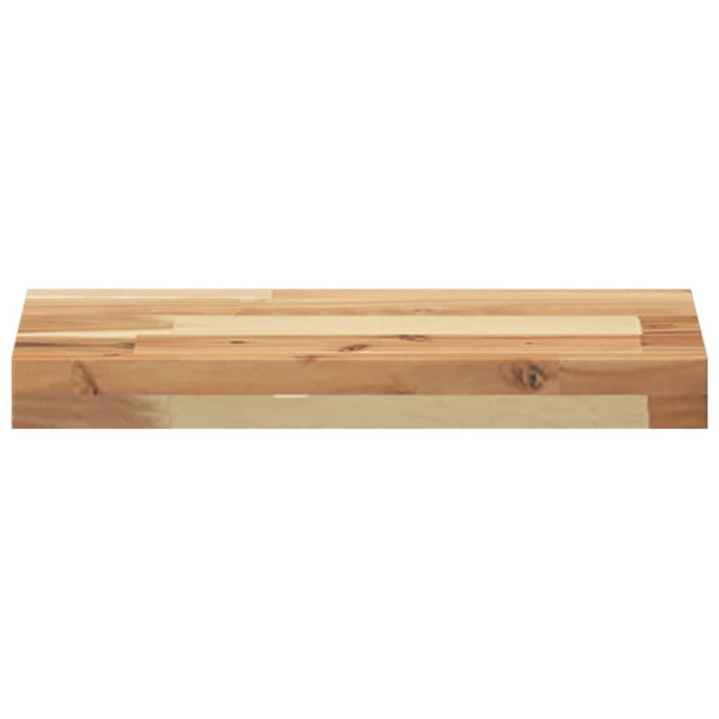 vidaXL 2 db olajbevonatú tömör akácfa függőpolc 60 x 20 x 4 cm