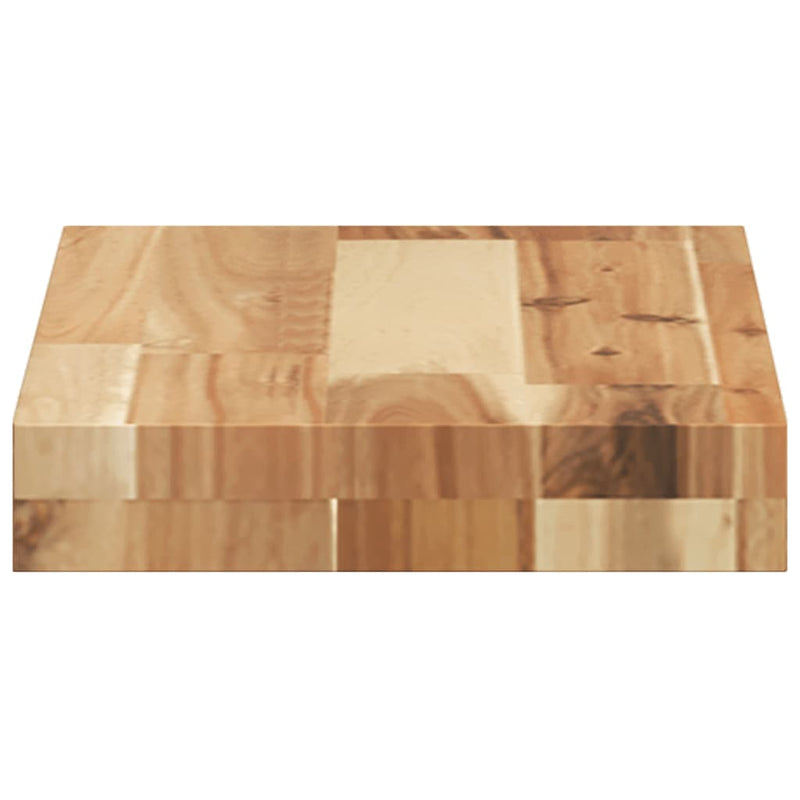 vidaXL 2 db olajbevonatú tömör akácfa függőpolc 60 x 20 x 4 cm