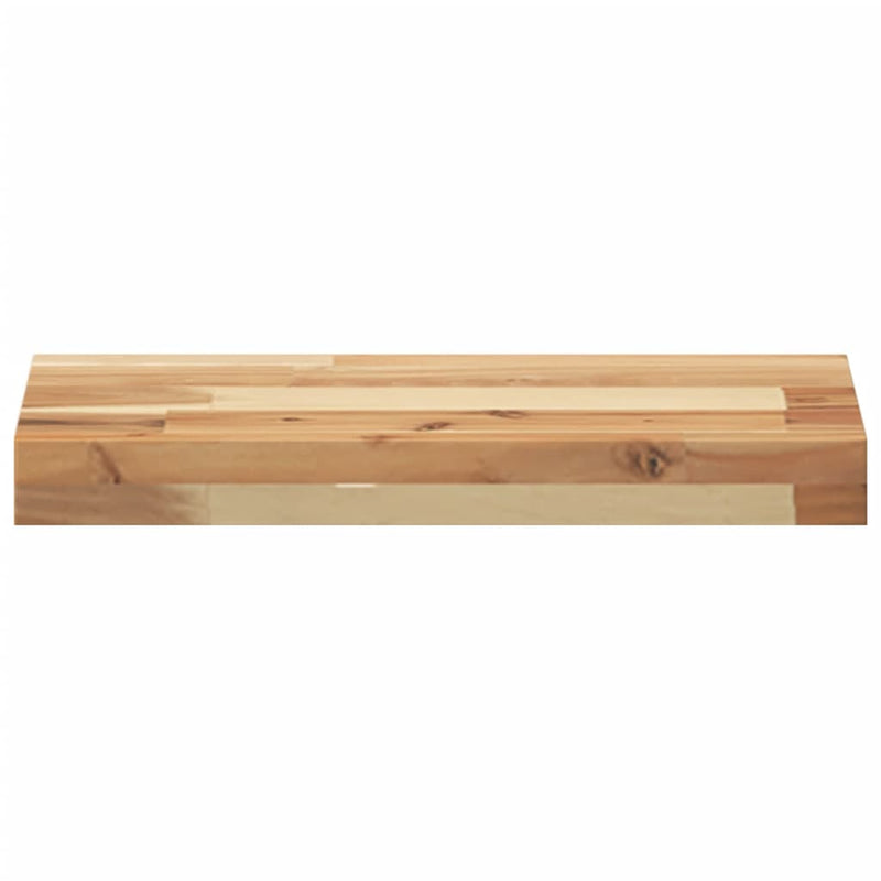 vidaXL 4 db olajbevonatú tömör akácfa függőpolc 60 x 20 x 4 cm