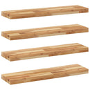 vidaXL 4 db olajbevonatú tömör akácfa függőpolc 80 x 20 x 4 cm
