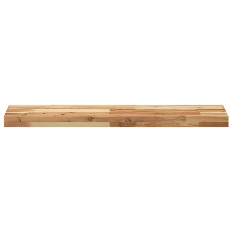 vidaXL 4 db olajbevonatú tömör akácfa függőpolc 80 x 20 x 4 cm