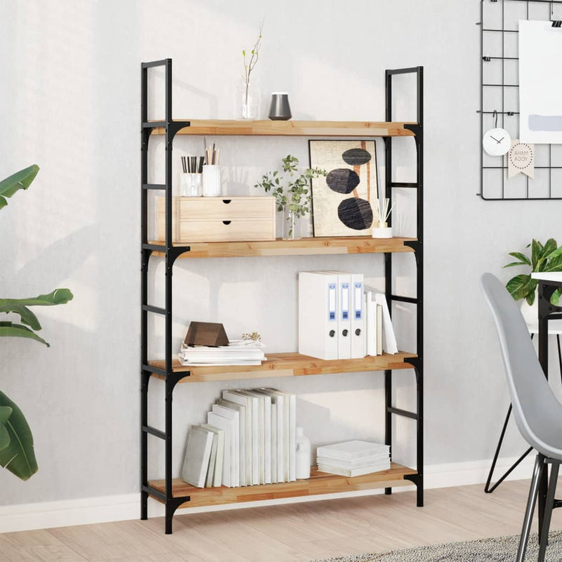 vidaXL 3 db olajbevonatú tömör akácfa függőpolc 100 x 20 x 4 cm