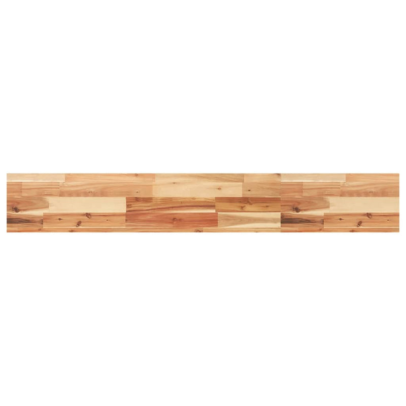 vidaXL 2 db olajbevonatú tömör akácfa függőpolc 120 x 20 x 4 cm