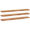 vidaXL 3 db olajbevonatú tömör akácfa függőpolc 120 x 20 x 4 cm
