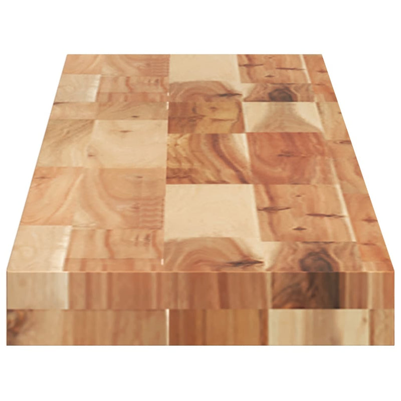 vidaXL 3 db olajbevonatú tömör akácfa függőpolc 160 x 20 x 4 cm