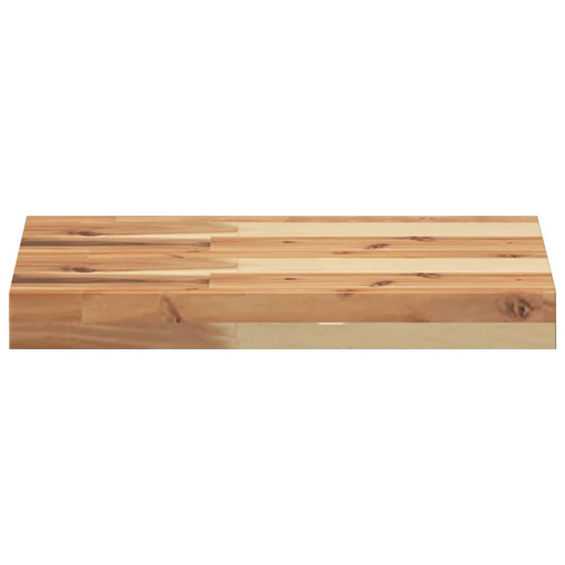 vidaXL 2 db olajbevonatú tömör akácfa függőpolc 60 x 20 x 4 cm