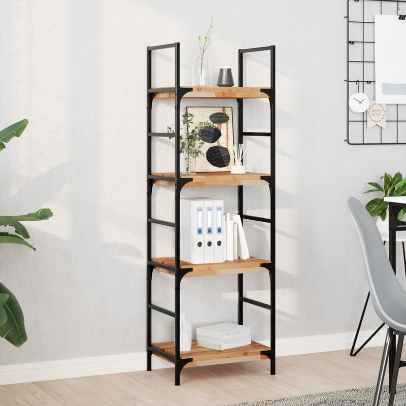 vidaXL 4 db olajbevonatú tömör akácfa függőpolc 60 x 20 x 4 cm