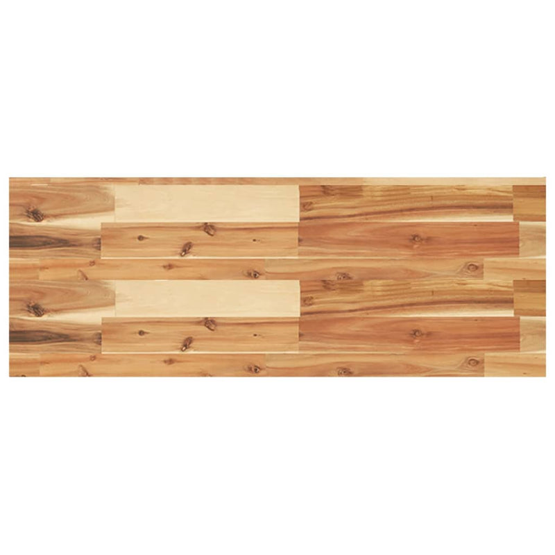 vidaXL 2 db olajbevonatú tömör akácfa függőpolc 100 x 30 x 4 cm