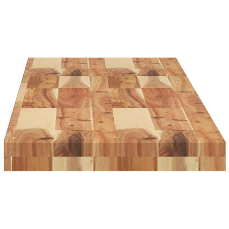 vidaXL 3 db olajbevonatú tömör akácfa függőpolc 120 x 30 x 4 cm