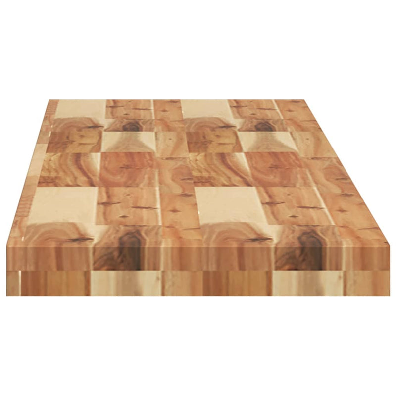vidaXL 2 db olajbevonatú tömör akácfa függőpolc 160 x 30 x 4 cm