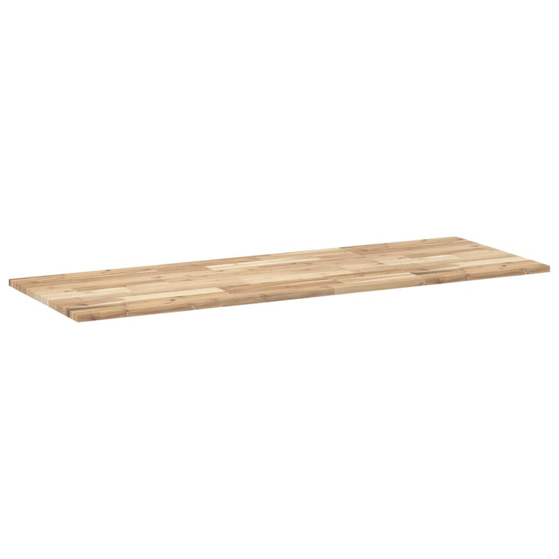 vidaXL kezeletlen tömör akácfa fürdőszobapult 140x50x2 cm