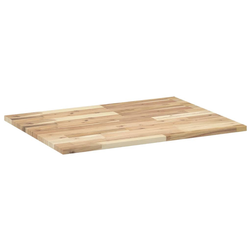 vidaXL kezeletlen tömör akácfa fürdőszobapult 80x60x2 cm